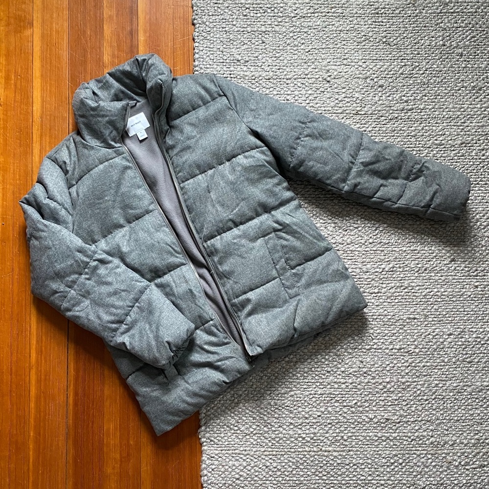 Old Navy Gray Puffy Coat | Size M